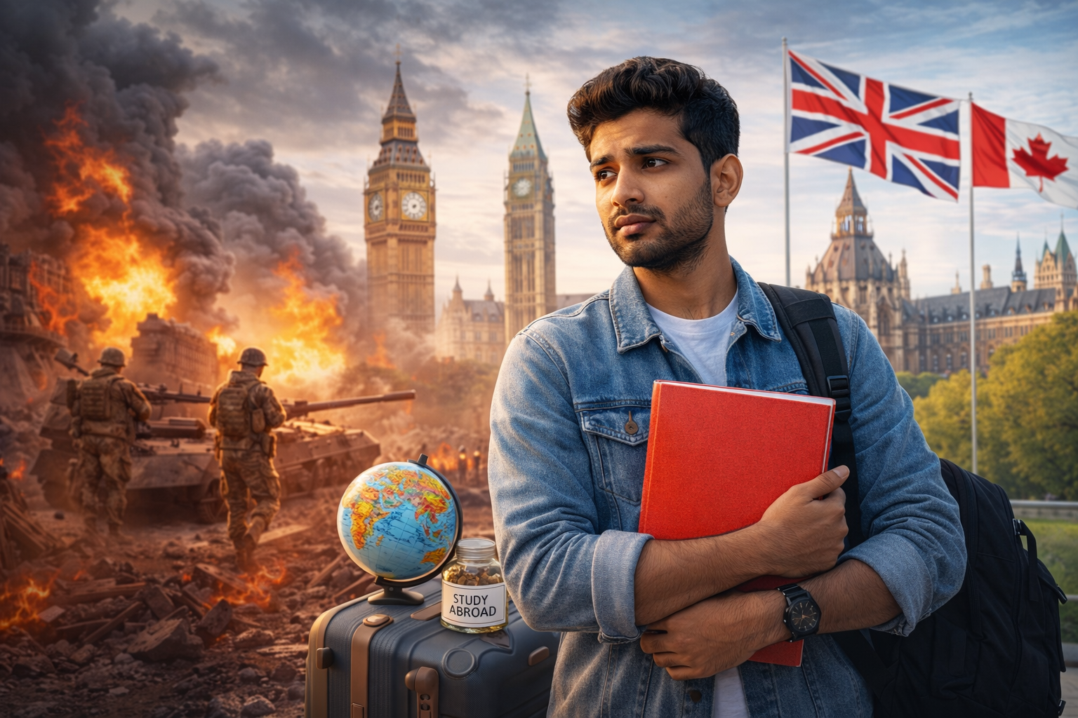 student visa rejected concept for Indian students planning study abroad